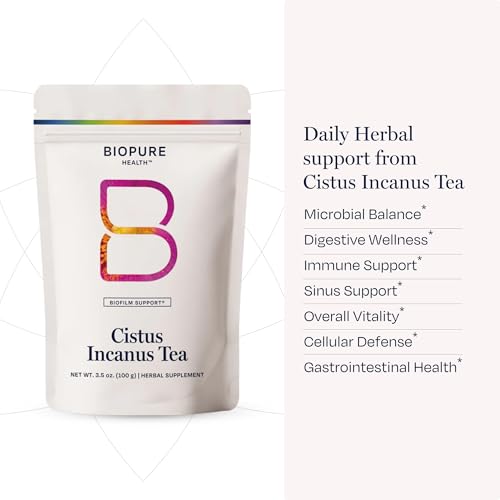 Té Suelto BioPure de Cistus – Cistus Incanus y Cistus Albidus Orgánicos Ricos en Polifenoles y Bioflavonoides para Apoyar la Inmunidad y la Salud - imagen 6