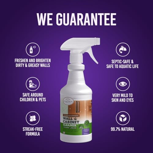 Limpiador Natural en Spray para Paredes Pintadas, Techos, Gabinetes, Zócalos, Madera y Acero Inoxidable - Aroma a Lavanda, 24 Oz, Eliminador de - imagen 2