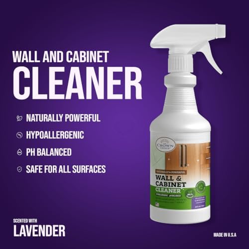 Limpiador Natural en Spray para Paredes Pintadas, Techos, Gabinetes, Zócalos, Madera y Acero Inoxidable - Aroma a Lavanda, 24 Oz, Eliminador de - imagen 3