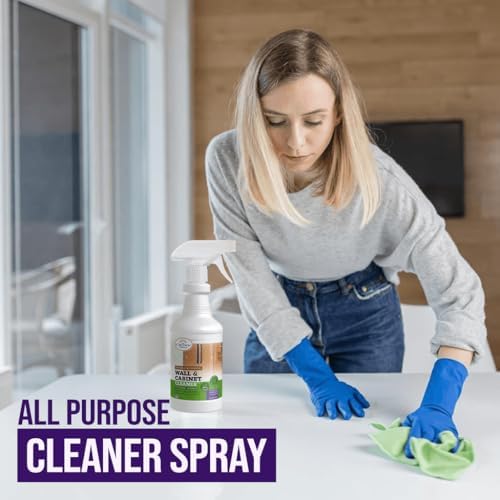 Limpiador Natural en Spray para Paredes Pintadas, Techos, Gabinetes, Zócalos, Madera y Acero Inoxidable - Aroma a Lavanda, 24 Oz, Eliminador de - imagen 8