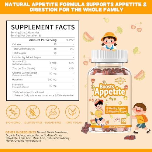 Gomitas Aumentadoras de Apetito para Niños y Adultos – Mezcla Natural de Espino, Zinc y Zanahoria que Apoya la Digestión y Fomenta Hábitos Saludables - imagen 8