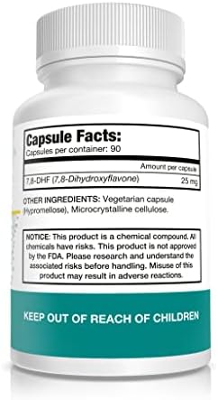 Cápsulas de 7,8-DHF (7,8-Dihidroxi Flavona) de Pure Nootropics | 25 mg | 90 Cápsulas Vegetarianas - imagen 2