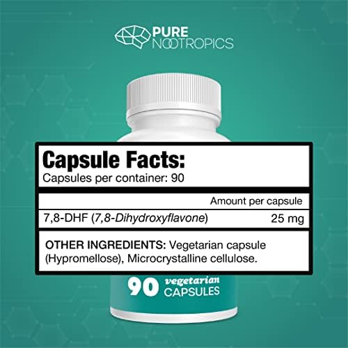 Cápsulas de 7,8-DHF (7,8-Dihidroxi Flavona) de Pure Nootropics | 25 mg | 90 Cápsulas Vegetarianas - imagen 3