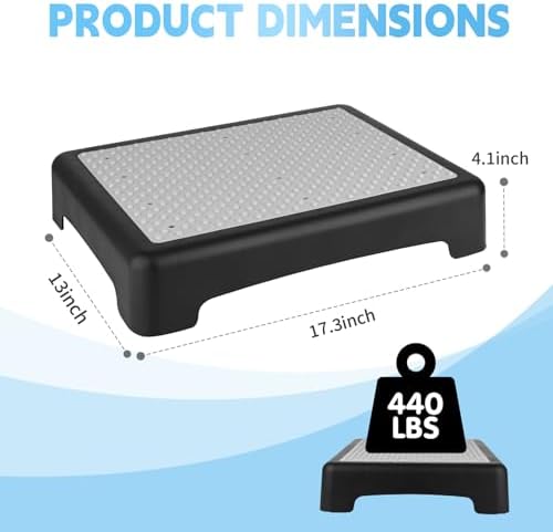 Escalón Plegable para Adultos y Personas Mayores, Asistente de Escalera Portátil, Antideslizante, 450 lbs de Capacidad (Gris) - imagen 6