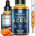 Suplemento Líquido de Vitamina A Code para Hombres y Mujeres con Vitaminas C, E y D3, Gotas de Vitamina A C E D3 para Adultos, No GMO, Absorción - imagen 1