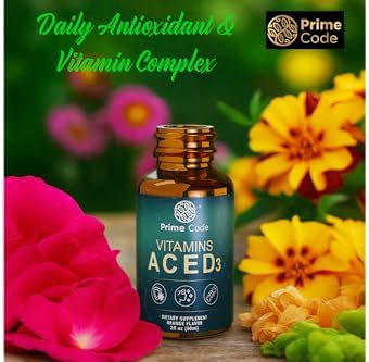 Suplemento Líquido de Vitamina A Code para Hombres y Mujeres con Vitaminas C, E y D3, Gotas de Vitamina A C E D3 para Adultos, No GMO, Absorción - imagen 7