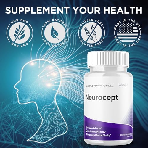 Paquete de 2 Cápsulas Neurocept, Suplemento Cerebral Oficial con Ingredientes Naturales, Fórmula Avanzada de Máxima Potencia para Hombres y Mujeres - imagen 6