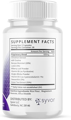 Paquete de 2 Cápsulas Neurocept, Suplemento Cerebral Oficial con Ingredientes Naturales, Fórmula Avanzada de Máxima Potencia para Hombres y Mujeres - imagen 8