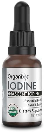 Suplemento de Yodo Organixx, Gotas Líquidas Orgánicas Nascentes, Concentrado Puro de Yodo para Hombres y Mujeres, Libre de Gluten, Vegano, No GMO, - imagen 1