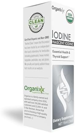 Suplemento de Yodo Organixx, Gotas Líquidas Orgánicas Nascentes, Concentrado Puro de Yodo para Hombres y Mujeres, Libre de Gluten, Vegano, No GMO, - imagen 3