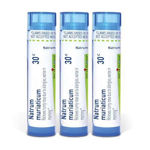 Boiron Natrum Muriaticum 30c Medicina Homeopática para Nariz Congestionada - Paquete de 3 (240 Gránulos) - imagen 4