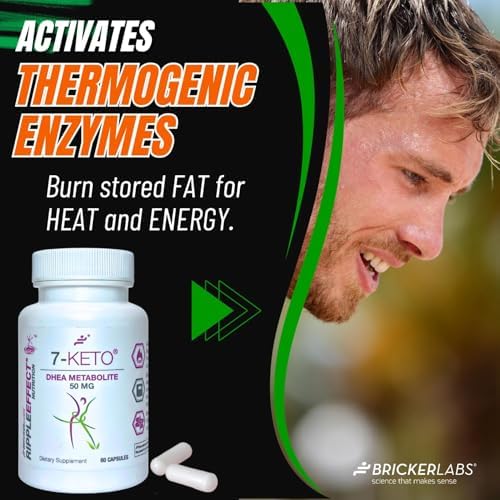 Suplemento Dietético Bricker Labs 7-Keto DHEA Metabolito 50 mg para Soporte Metabólico y Equilibrio Energético, 60 Cápsulas - imagen 2