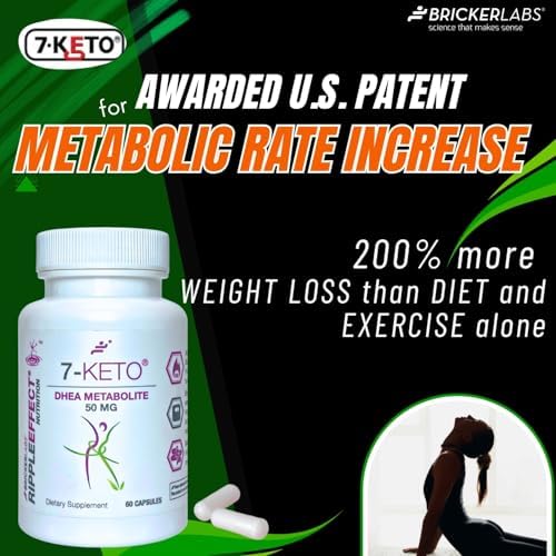 Suplemento Dietético Bricker Labs 7-Keto DHEA Metabolito 50 mg para Soporte Metabólico y Equilibrio Energético, 60 Cápsulas - imagen 4