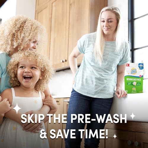 Lemi Shine Detergente Natural para Lavavajillas en Paquetes con Limpiador - Suministros de Limpieza Ecológicos - 31.8 oz (65 Piezas) - imagen 6