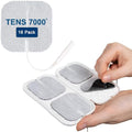 TENS 7000 Electrodos para Unidad TENS - Paquete de 16, Incluye Estuche, Calidad Premium, Reemplazo 2 X 2, Compatible con la Mayoría de Máquinas TENS - imagen 1