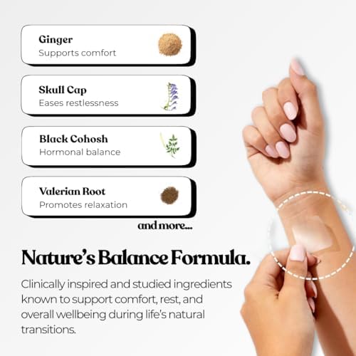 The Patch Collection® - Parche de Soporte para la Menopausia para Mujeres | Calores, Sudores Nocturnos, Fatiga, Ánimo, Sueño | 100% Natural y Vegano, - imagen 4
