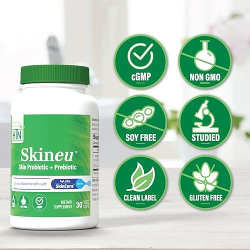 Health Thru Nutrition Skineu - Probiótico + Prebiótico para la Piel | Apoya la Hidratación y Elasticidad | Ingredientes Clínicamente Estudiados | 30 - imagen 6