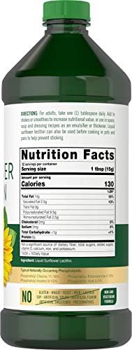 Carlyle Lecitina de Girasol Líquida | 16 fl oz | Paquete de 2 | Vegana, Vegetariana, Sin OGM, Sin Soja ni Gluten - imagen 2