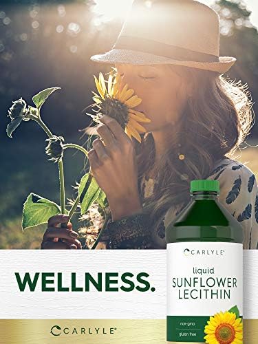 Carlyle Lecitina de Girasol Líquida | 16 fl oz | Paquete de 2 | Vegana, Vegetariana, Sin OGM, Sin Soja ni Gluten - imagen 6