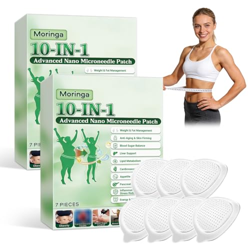 Parche de Microagujas Avanzado HENGRUNXIN Moringa 10 en 1, Nuevos Parches de Moringa - 7 tabletas/caja, Parches Naturales para la Piel para Mujeres y - imagen 1