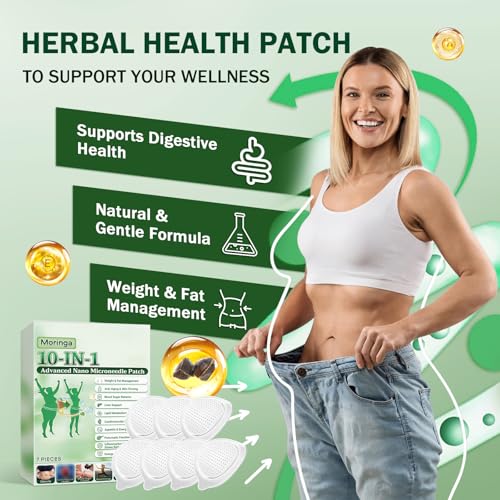 Parche de Microagujas Avanzado HENGRUNXIN Moringa 10 en 1, Nuevos Parches de Moringa - 7 tabletas/caja, Parches Naturales para la Piel para Mujeres y - imagen 2