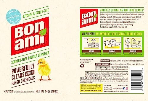 Bon Ami Limpiador en Polvo Abrillantador, 14 Onzas, Paquete de 5 Unidades - imagen 2
