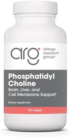 Suplemento de Fosfatidilcolina ARG de Allergy Research Group - 385 mg - Soporte para Cerebro, Hígado y Membranas Celulares - Cápsulas de Soja - 100 - imagen 1
