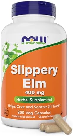 Now Slippery Elm 400 mg, 300 Cápsulas Vegetarianas - imagen 1