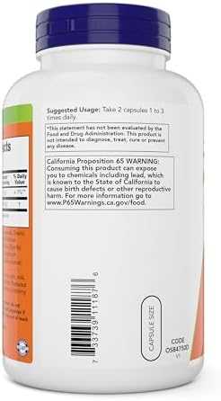 Now Slippery Elm 400 mg, 300 Cápsulas Vegetarianas - imagen 3