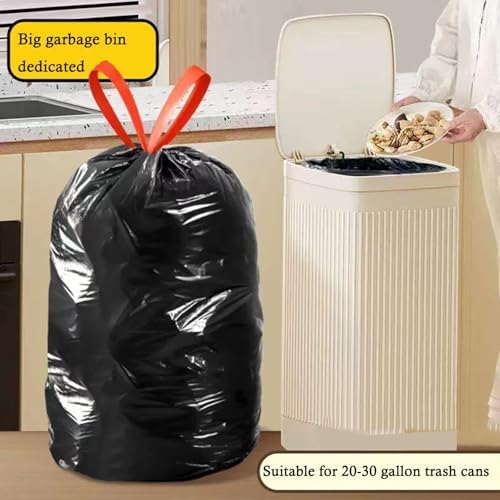 Bolsas de Basura GoodFinely Grandes Negras de 20-21 Galones con Cinta, 28x33.8 pulgadas, Resistentes para Hogar, Cocina, Oficina y Restaurante - imagen 8