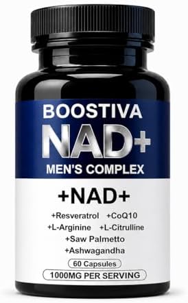 Suplementos UNIKEM Boostiva NAD+ para Hombres, 60 Cápsulas - imagen 1