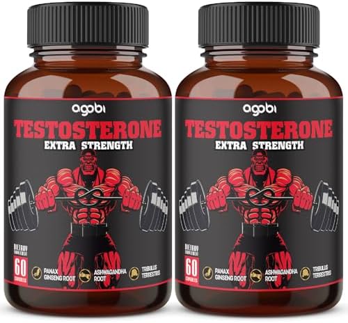 Suplemento Agobi Herbal Test Support para Hombres - 2 Paquetes de 60 Cápsulas - Suministro para 2 Meses - imagen 1