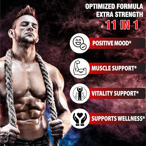 Suplemento Agobi Herbal Test Support para Hombres - 2 Paquetes de 60 Cápsulas - Suministro para 2 Meses - imagen 3