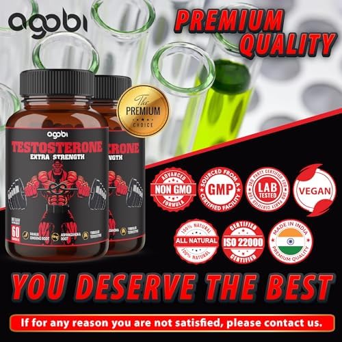 Suplemento Agobi Herbal Test Support para Hombres - 2 Paquetes de 60 Cápsulas - Suministro para 2 Meses - imagen 6