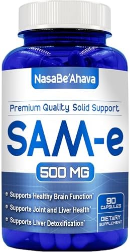 Suplemento SAM-E 500mg | Absorción Fácil S-Adenosil-L-Metionina para Soporte Óseo y del Ánimo | Hecho en EE. UU. Sin OGM y Sin Gluten (90 Días) - imagen 1