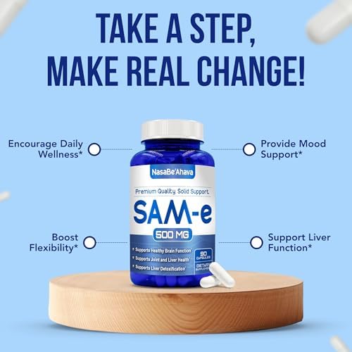 Suplemento SAM-E 500mg | Absorción Fácil S-Adenosil-L-Metionina para Soporte Óseo y del Ánimo | Hecho en EE. UU. Sin OGM y Sin Gluten (90 Días) - imagen 6