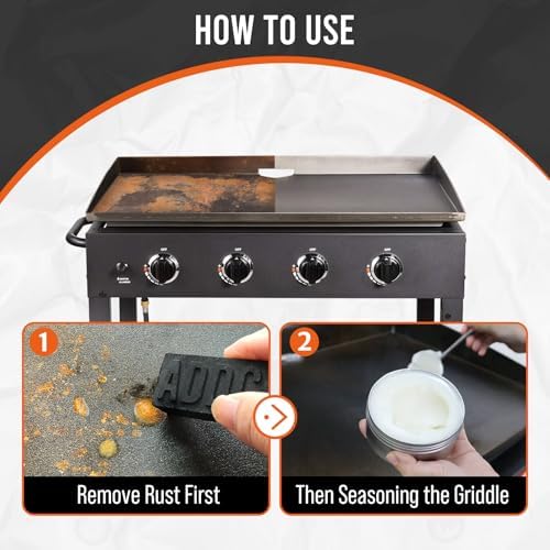 Kit de Cuidado AWEASROY para Sartenes de Hierro Fundido y Plancha 7 OZ, Incluye Removedor de Óxido y Sazonador Seguro para Alimentos - imagen 3