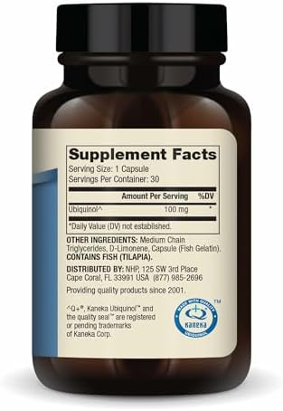 Ubiquinol de Dr. Mercola - Suplemento Antioxidante para Energía - No GMO, Sin Gluten ni Soja - 30 Cápsulas (30 Porciones) - 100 mg - imagen 2