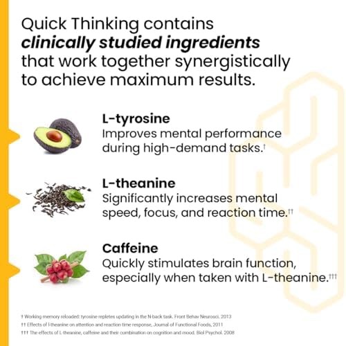 LifeSeasons NeuroQ - Suplemento para Pensamiento Rápido - Aumenta la Alerta y Apoya el Enfoque Mental - L-Teanina, Cafeína, L-Tirosina y Beta-Alanina - imagen 3