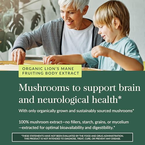 Gomitas de Hongo Melena de León de Gaia Herbs - Suplemento para el Cerebro - Orgánicas, Sin Gluten, Soja ni Lácteos - 60 Gomitas Veganas (30 - imagen 5