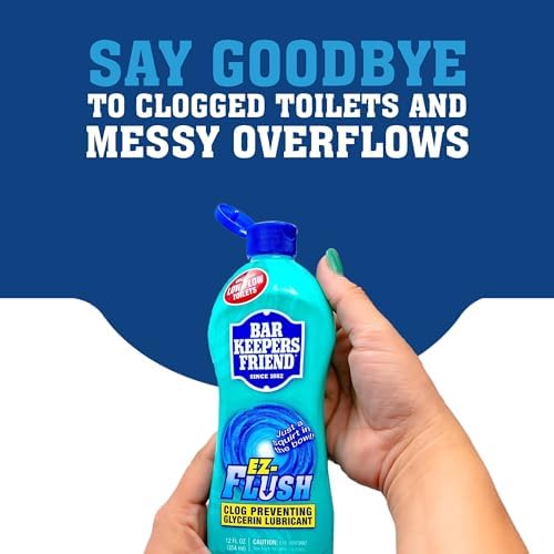 Bar Keepers Friend EZ-Flush Líquido para Inodoro (2 x 12 Oz) Previene Atascos, Olores y Residuos en Inodoros Regulares, de Bajo Flujo, de Barco y RV - imagen 3