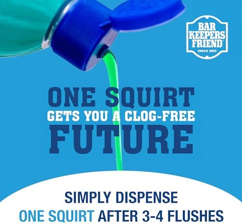 Bar Keepers Friend EZ-Flush Líquido para Inodoro (2 x 12 Oz) Previene Atascos, Olores y Residuos en Inodoros Regulares, de Bajo Flujo, de Barco y RV - imagen 6