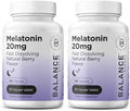 Tabletas de Melatonina Balancebreens 20mg de Disolución Rápida - Alta Potencia, Acción Rápida, Soporte Natural para Dormir - 120 Pastillas (Paquete - imagen 1