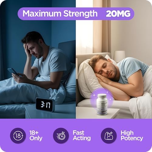 Tabletas de Melatonina Balancebreens 20mg de Disolución Rápida - Alta Potencia, Acción Rápida, Soporte Natural para Dormir - 120 Pastillas (Paquete - imagen 2