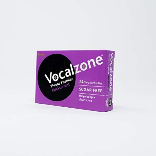 Pastillas para la garganta Vocalzone de grosella negra sin azúcar - 3 paquetes de 24 para aliviar la garganta y la ronquera por el uso excesivo de la - imagen 2