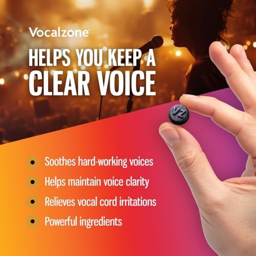 Pastillas para la garganta Vocalzone de grosella negra sin azúcar - 3 paquetes de 24 para aliviar la garganta y la ronquera por el uso excesivo de la - imagen 4