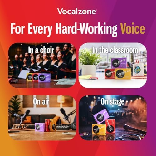 Pastillas para la garganta Vocalzone de grosella negra sin azúcar - 3 paquetes de 24 para aliviar la garganta y la ronquera por el uso excesivo de la - imagen 7