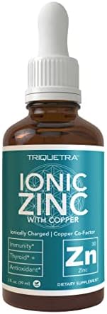 Concentrado Líquido de Zinc Iónico Plus Cobre 240 Porciones, Botella de Vidrio, Vegano - Proporción Balanceada de Zinc y Cobre - Apoya Inmunidad, - imagen 1