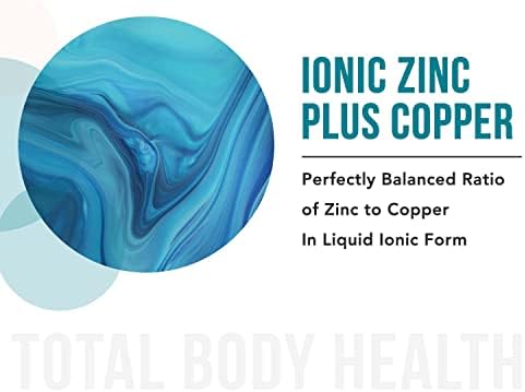 Concentrado Líquido de Zinc Iónico Plus Cobre 240 Porciones, Botella de Vidrio, Vegano - Proporción Balanceada de Zinc y Cobre - Apoya Inmunidad, - imagen 3