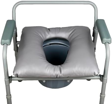 Cojín Suave para Inodoro ZXMOBY, Almohadilla Gruesa con Funda de PU y Correas, Cojín Calentador Lavable para Silla de Inodoro para Adultos Mayores - imagen 1